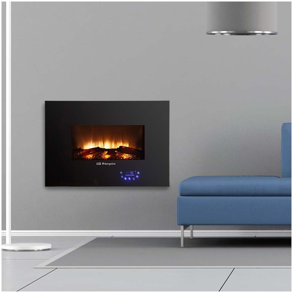 Camino Montabile a Parete CM 8000 con Potenza 1800 W Colore Nero - Foto 8