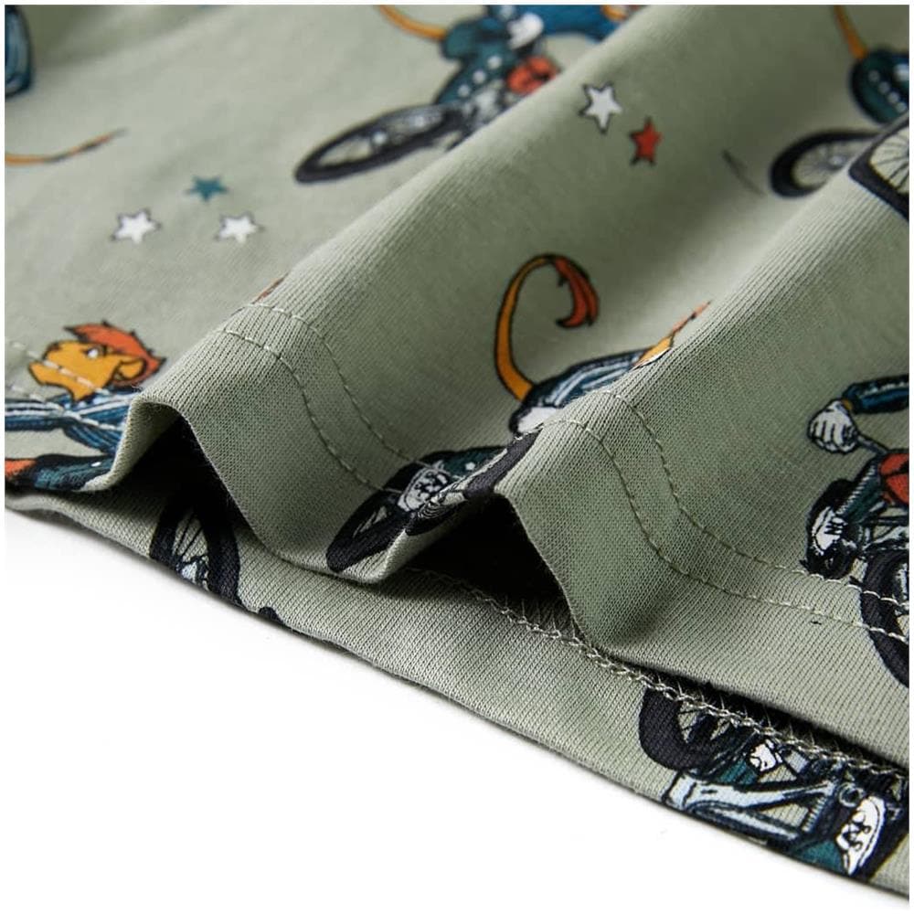 Pigiama da Bambino a Maniche Corte Cachi Chiaro 128 - Foto 9