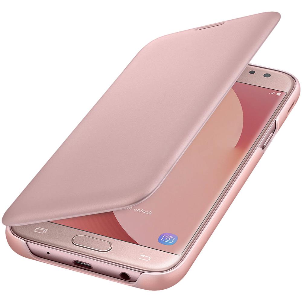 Flip Cover Custodia per Galaxy J5 Colore Rosa - Foto 2