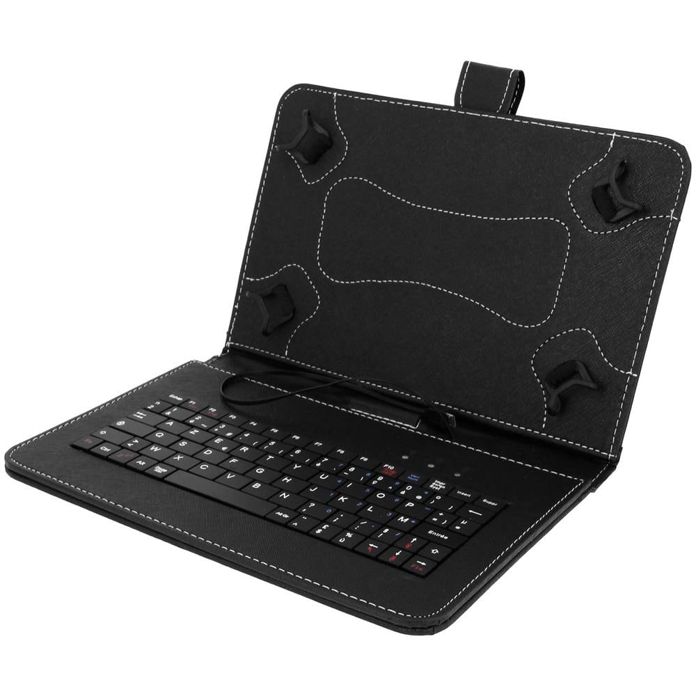 Custodia Stand Con Tastiera Azerty Integrata Per Tablet 10' - Nera - Foto 1