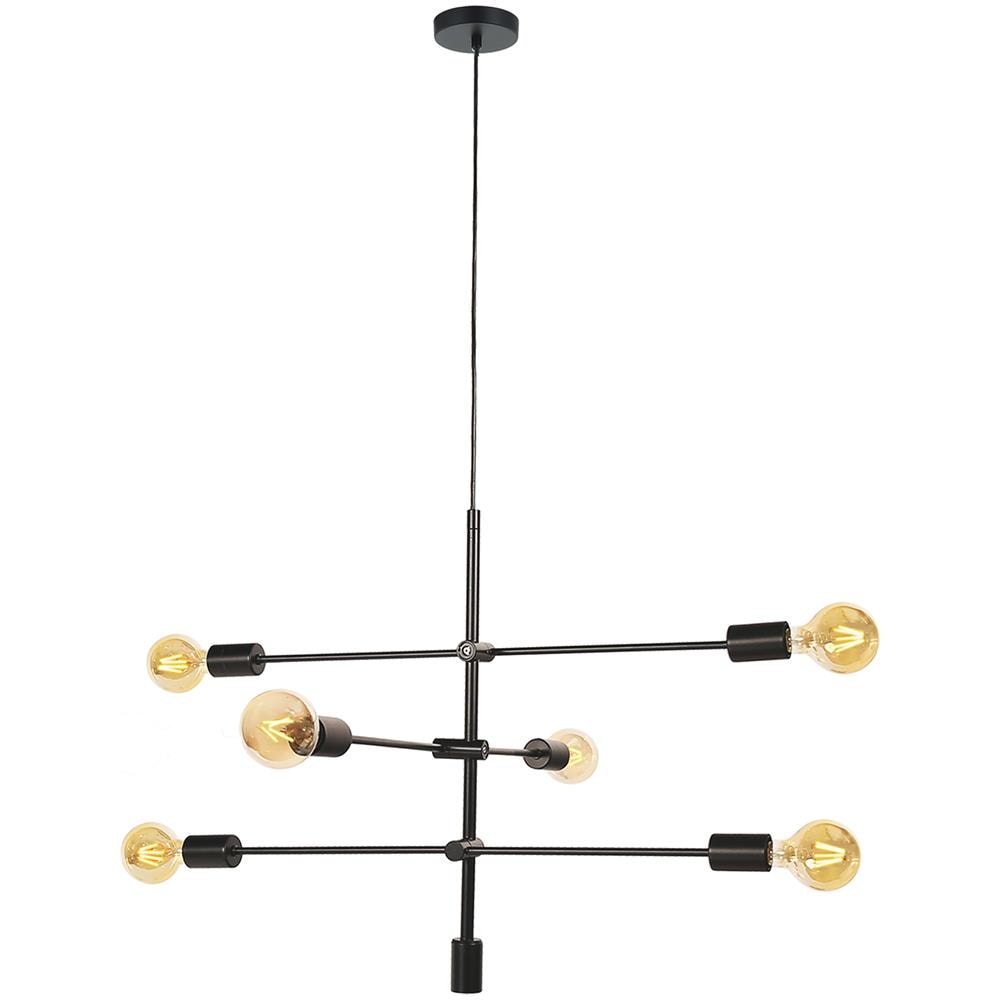 Lampadario Nero 6 S - Foto 1
