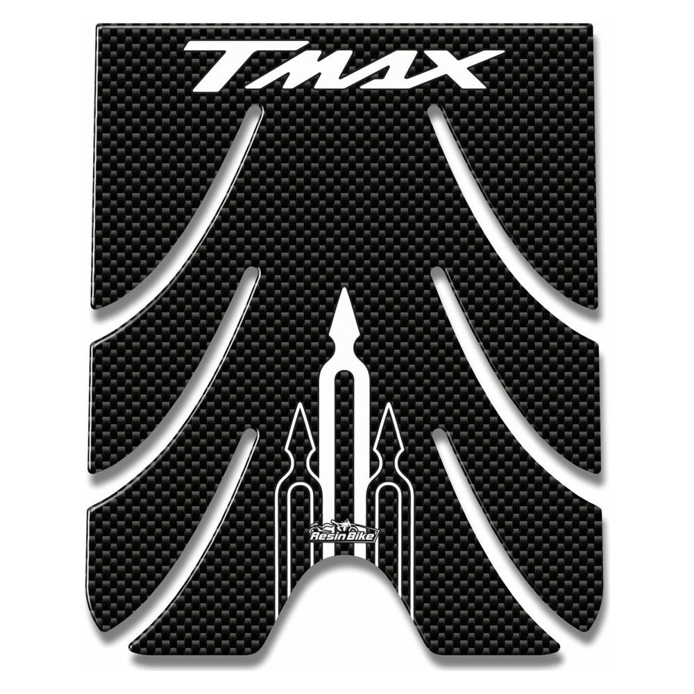 Protezione Pedana Adesivo 3d Per Yamaha Tmax 2001-07 - Carbon Bianco - Foto 1