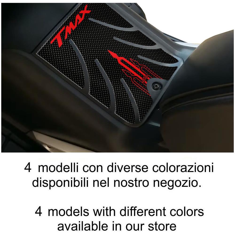 Protezione Pedana Adesivo 3d Per Yamaha Tmax 2001-07 - Carbon Bianco - Foto 2