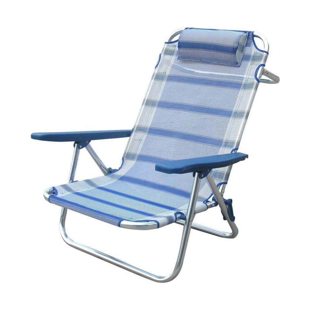 Spiaggina Mare Prendisole In Alluminio Con Braccioli Cm 65 X 67 X 83 H - Foto 1