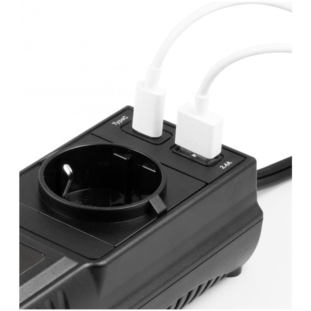 Trasformatore Di Corrente Per Auto Con Usb-a E Usb-c, Te-21 - Foto 2