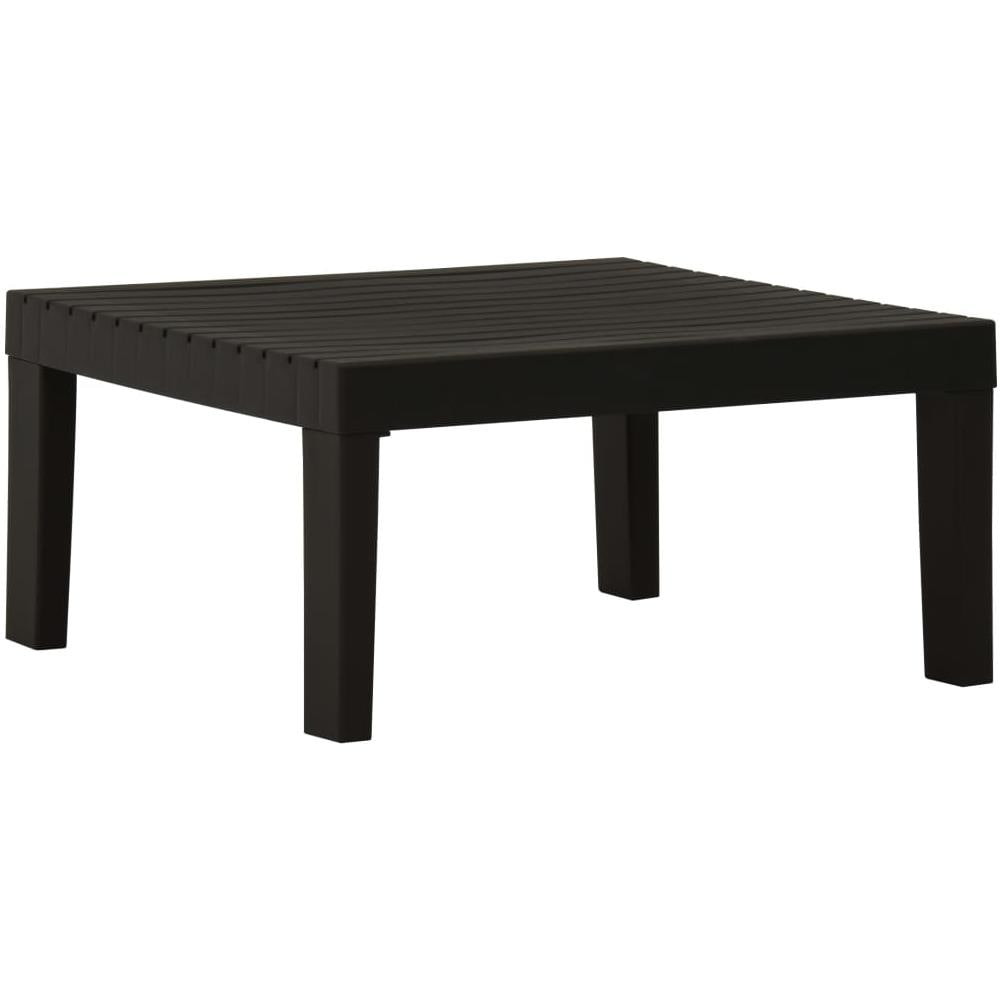 Set Divani Da Giardino Con Cuscini 3 Pz In Plastica Grigio - Foto 2