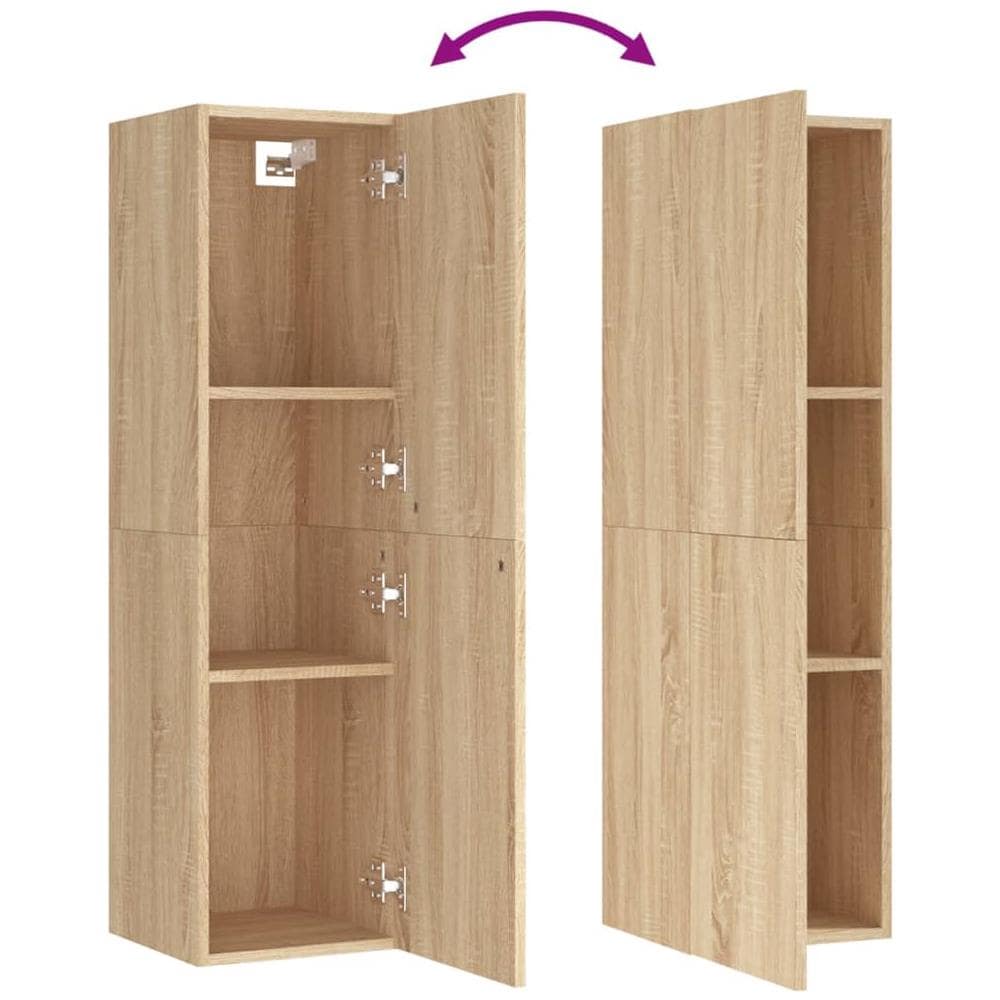 Mobile Porta TV Rovere Sonoma 30,5x30x110 cm Legno Multistrato - Foto 10