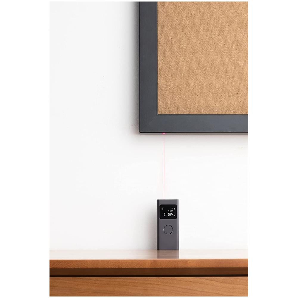 Misuratore Laser Smart con Display LCD 1.23" Alta Precisione Fino a 3 mm Colore Grigio Scuro - Foto 2