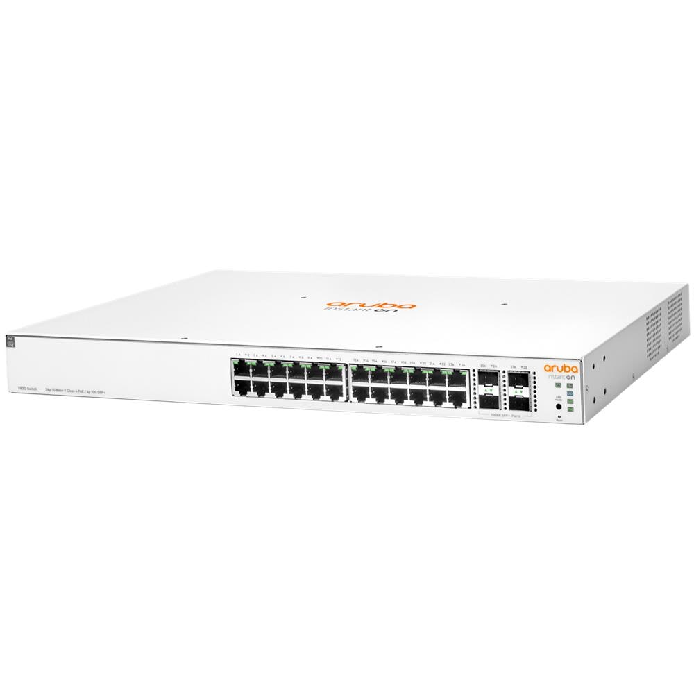 Aruba Instant On 1930 24G Class4 PoE 4SFP/SFP+ 370W Gestito L2+ Gigabit Ethernet (10/100/1000) Supporto Power over Ethernet (PoE) 1U Bianco - Foto 2