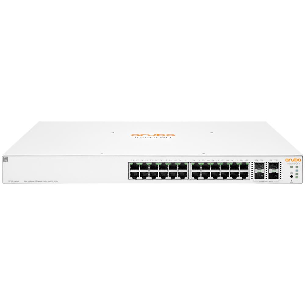Aruba Instant On 1930 24G Class4 PoE 4SFP/SFP+ 370W Gestito L2+ Gigabit Ethernet (10/100/1000) Supporto Power over Ethernet (PoE) 1U Bianco - Foto 1