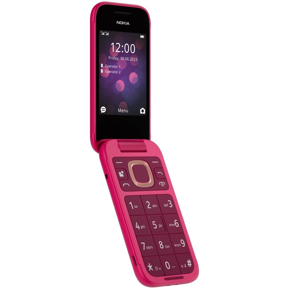 Senior Phone 2660 Flip 4G 128MB 48MB Ram Display 2.8" Slot MicroSD max Bluetooth Fotocamera 0.3 MP 1450 mAh Colore Rosa - Foto 6