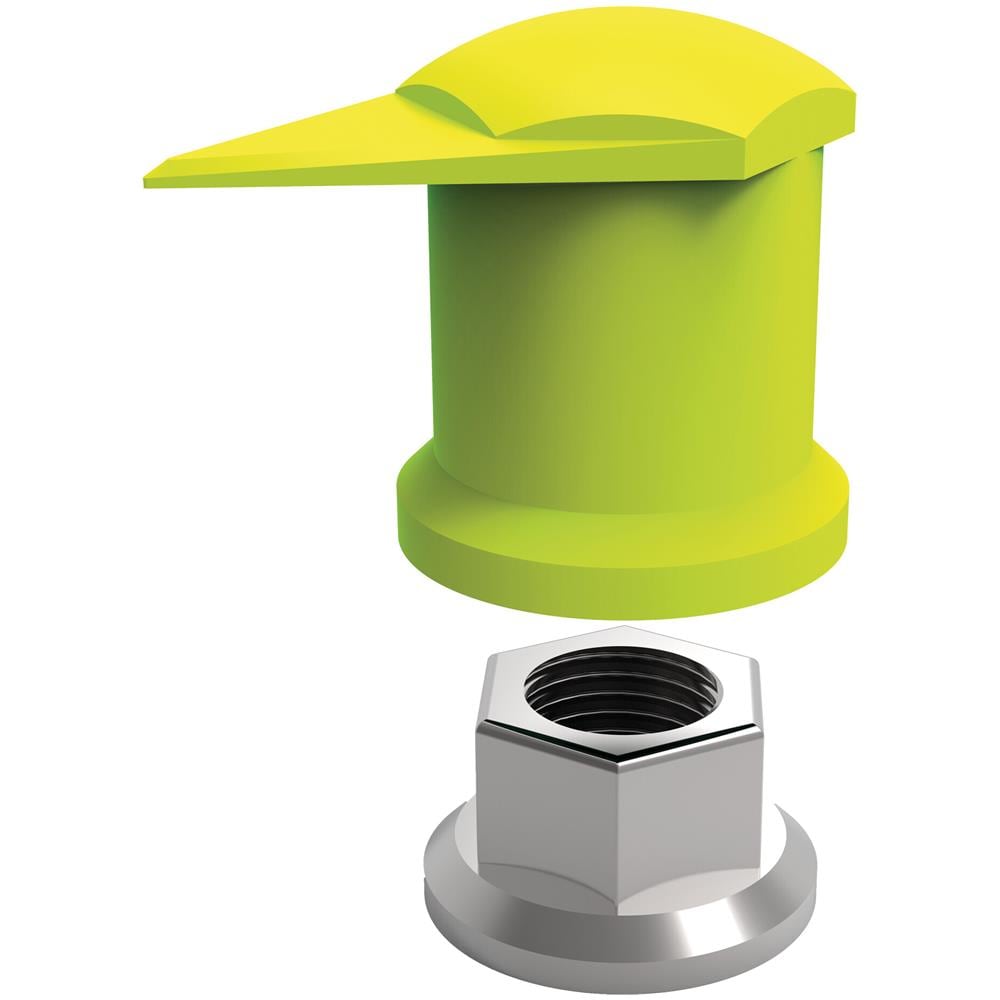 Dustite Lr?, Indicatori Di Serraggio Per Dado Ruota Con Cappuccio Antipolvere, Set 20 Pz - 30 Mm - Giallo Fluo - Foto 3