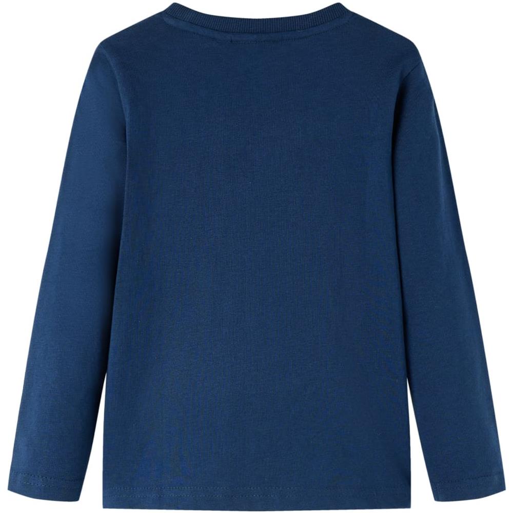 Maglietta Per Bambini Maniche Lunghe Little Monkey Blu Marino 104 - Foto 2