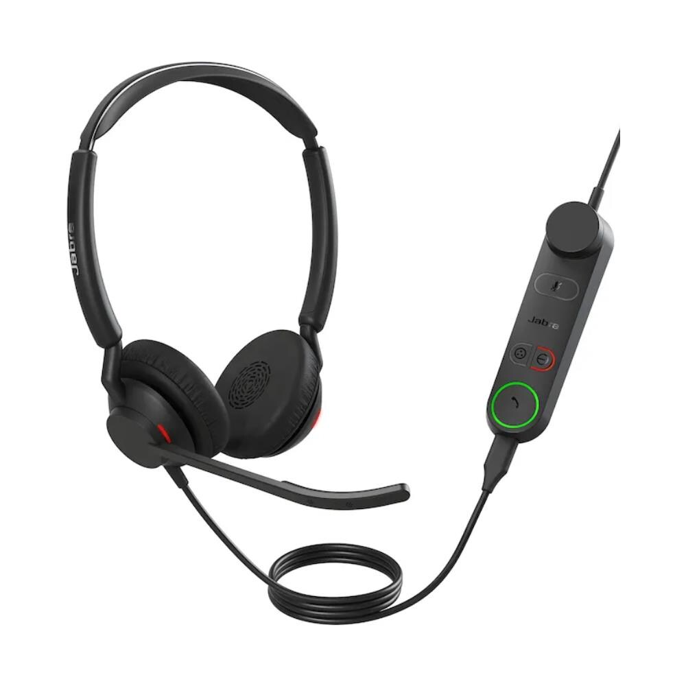 Jabra Engage 40 Inline Link - USB-A /USB-C - Cuffie Doppie Con Cavo Certificate Per Piattaforme UC - Foto 2