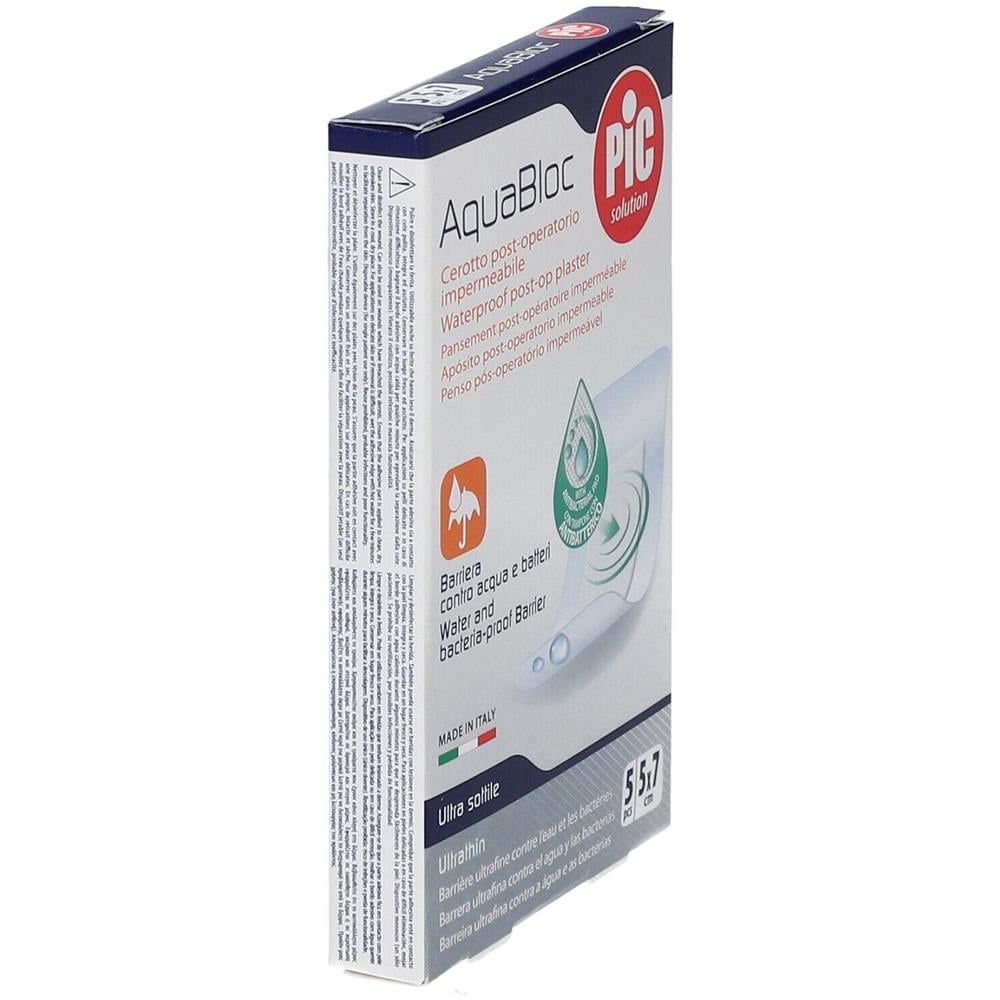 Cerotto Pic Aquabloc 5X7 Sterile Antibatterico 5 Pezzi - Foto 2