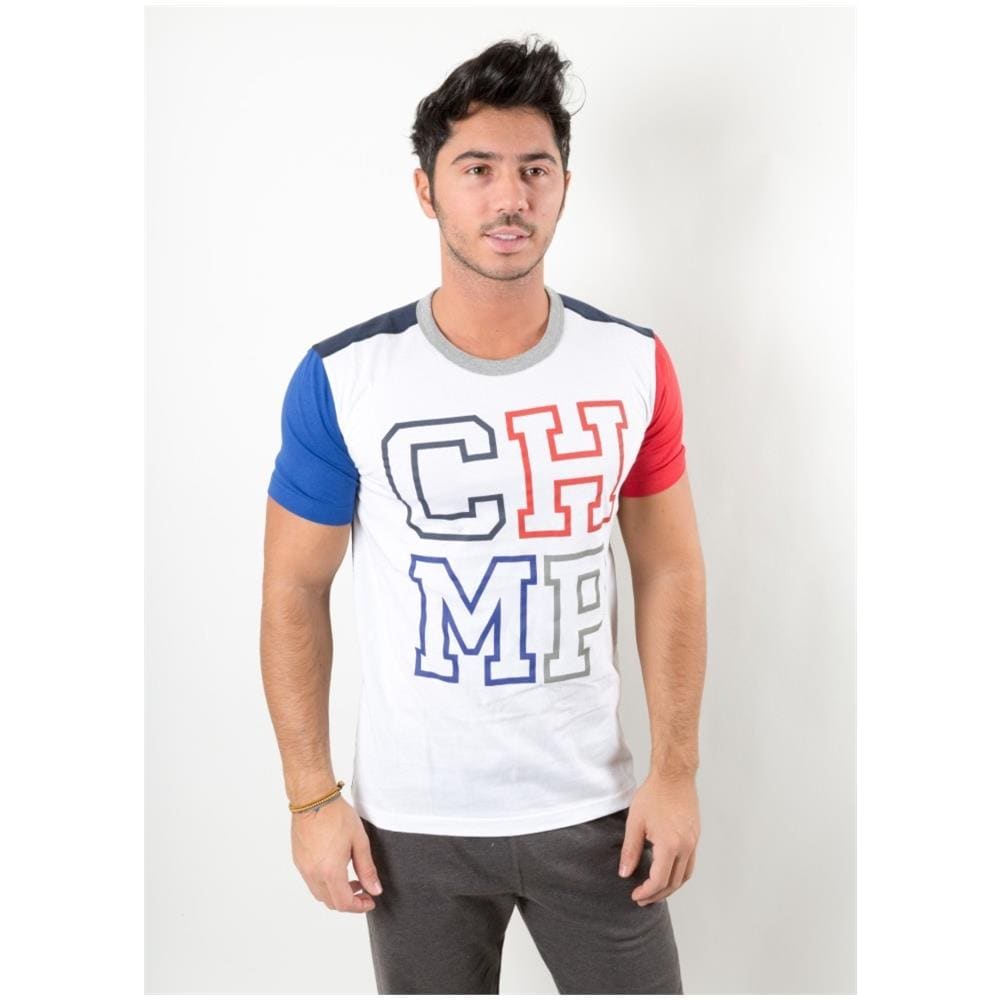 T-shirt Uomo Varsity Bianco L - Foto 1