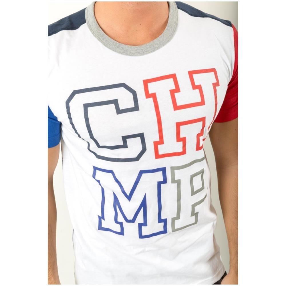 T-shirt Uomo Varsity Bianco L - Foto 2