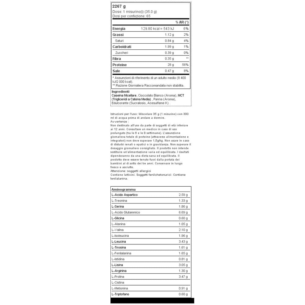 Micellar Casein 5 Lb (2270g) - - Casein-cioccolato Bianco - Foto 2