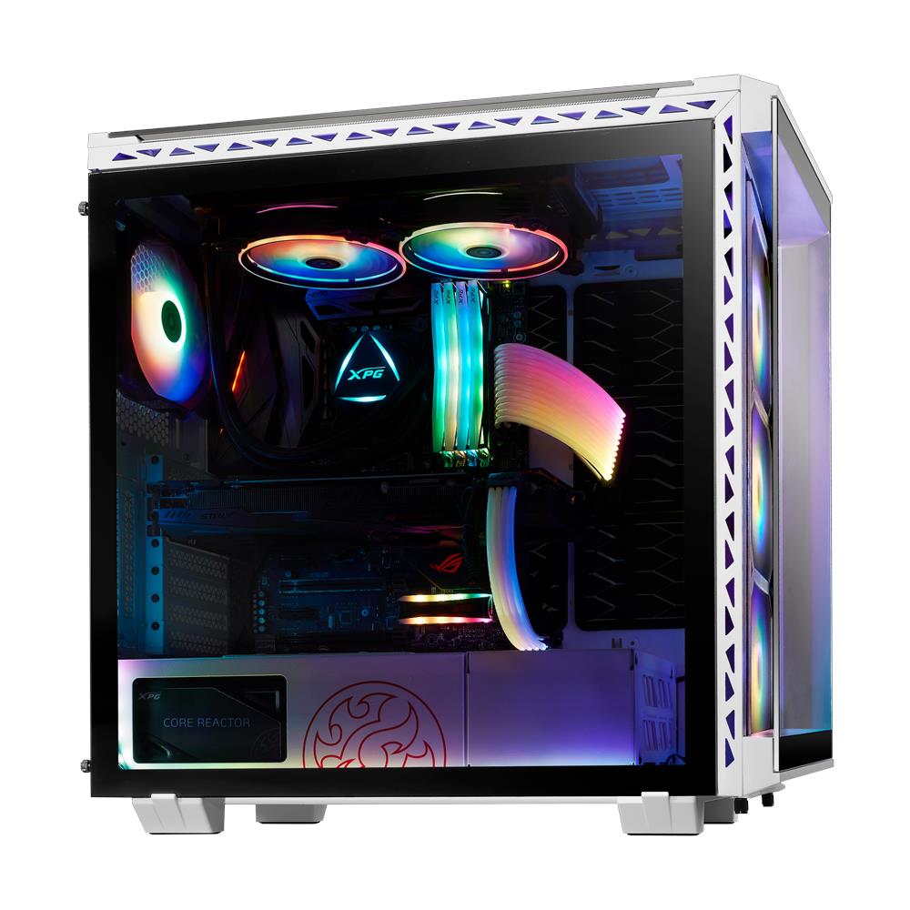 Case XPG Battlecruiser Middle Tower ATX / Micro-ATX / Mini-ITX / E-ATX 3 Porte USB 3.0 Colore Bianco e Nero (Finestrato) - Foto 2