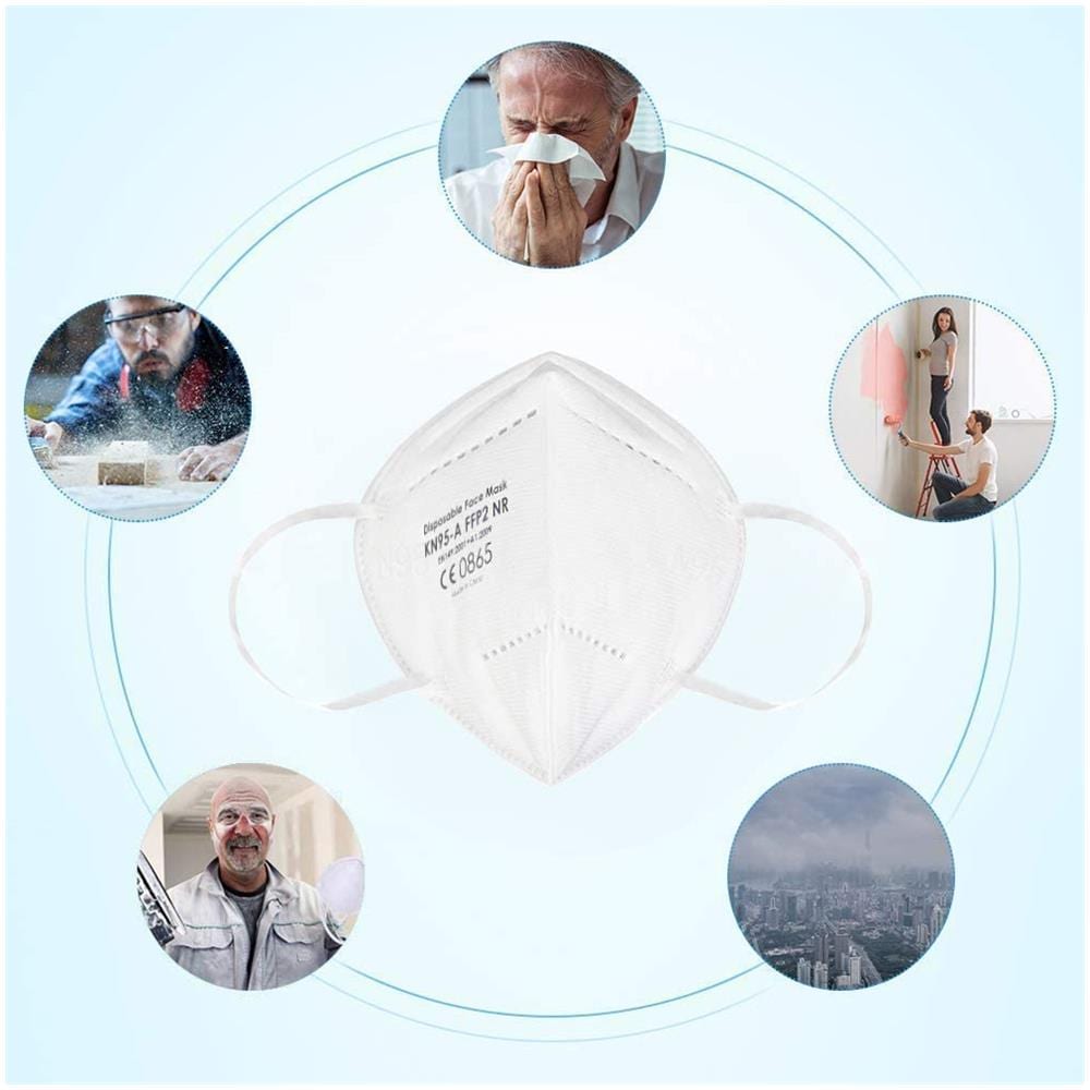 N-95 Mask Mask In Tessuto Non Tessuto, 10 Pezzi - Foto 2