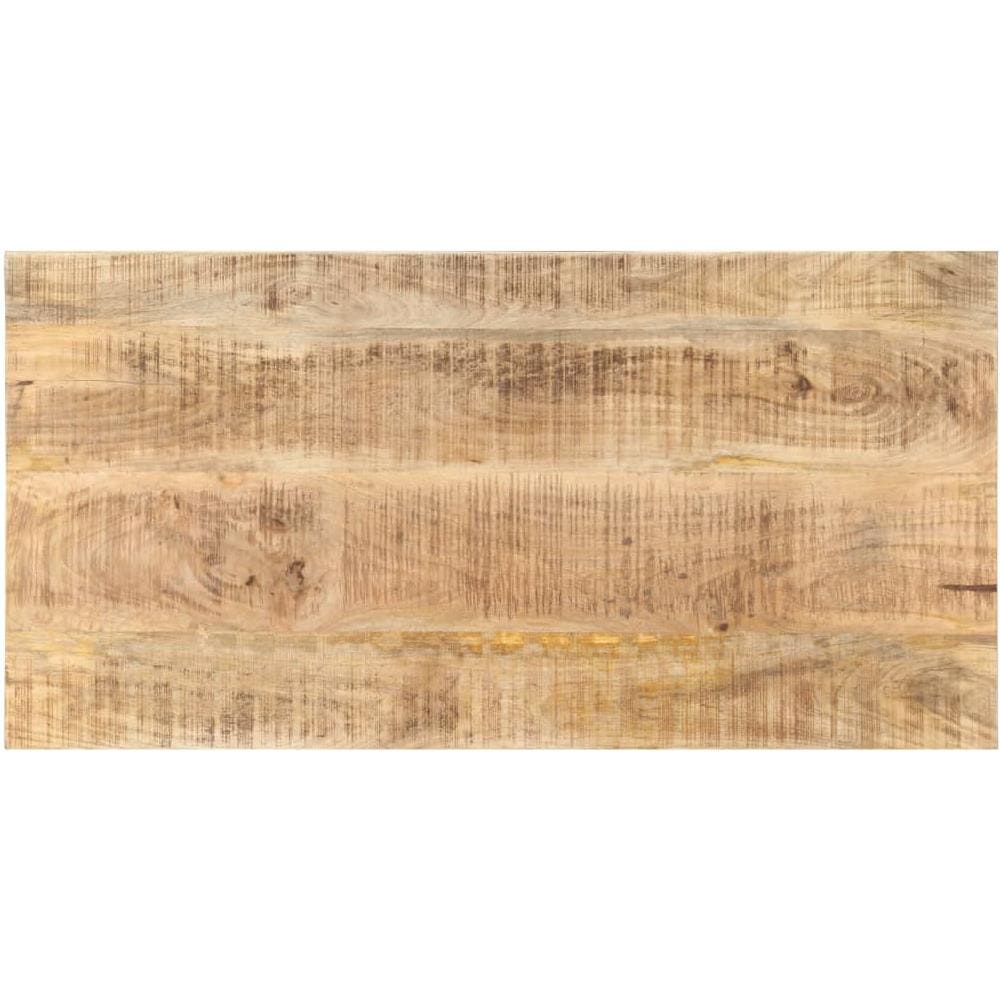 Piano Tavolo in Legno Massello di Mango 25-27 mm 100x60 cm - Foto 1