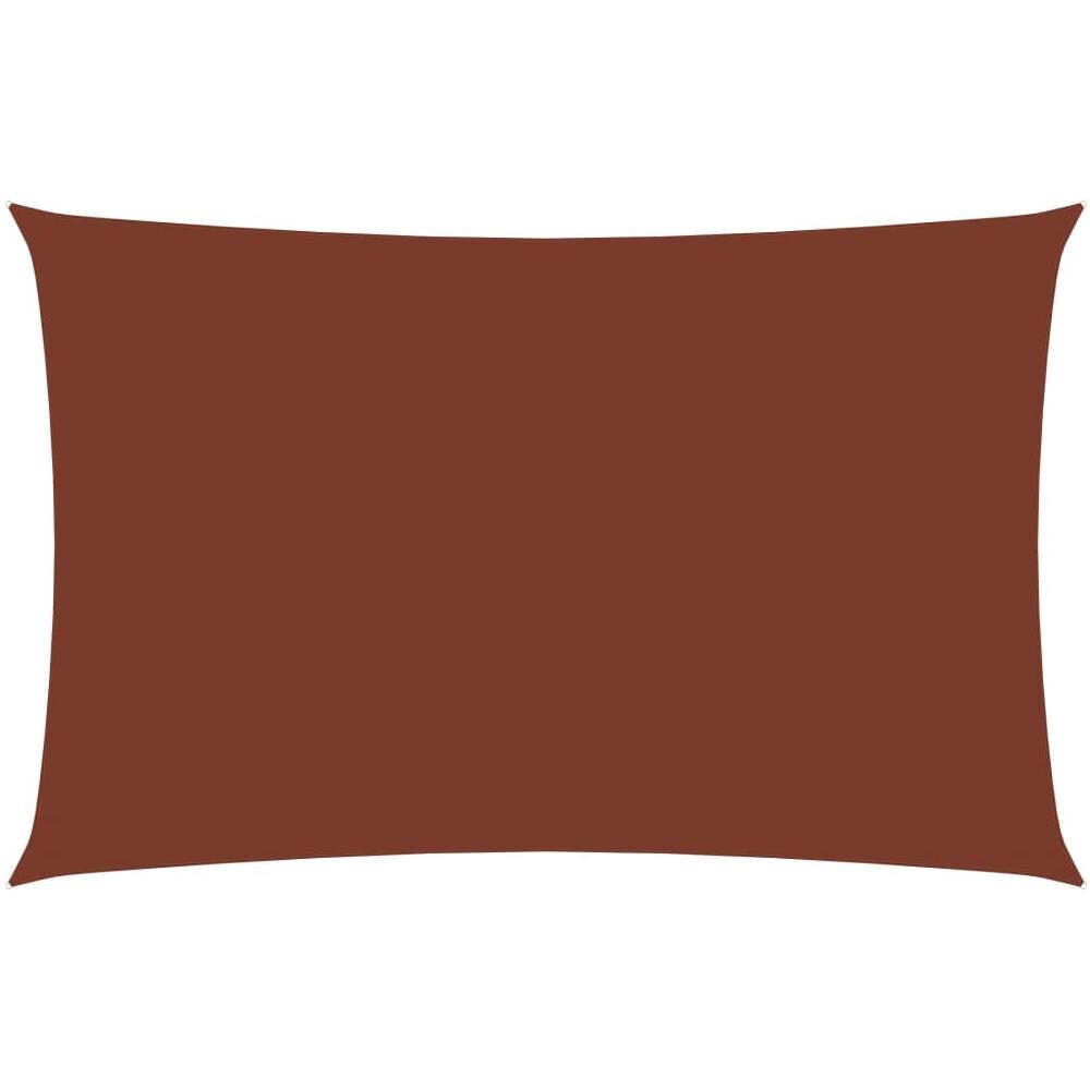Parasole a Vela Tessuto Oxford Rettangolare 2x4,5m Terracotta - Foto 1