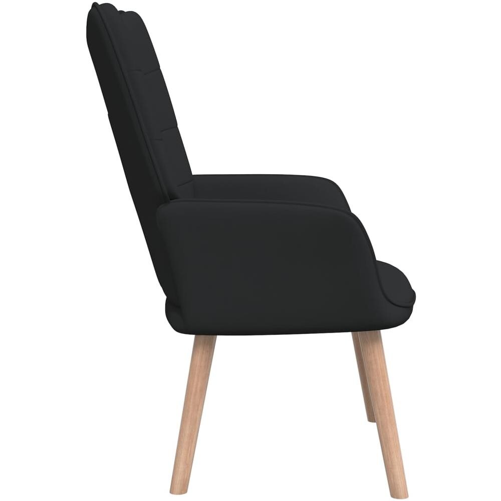 Sedia Relax Nera in Tessuto - Foto 2