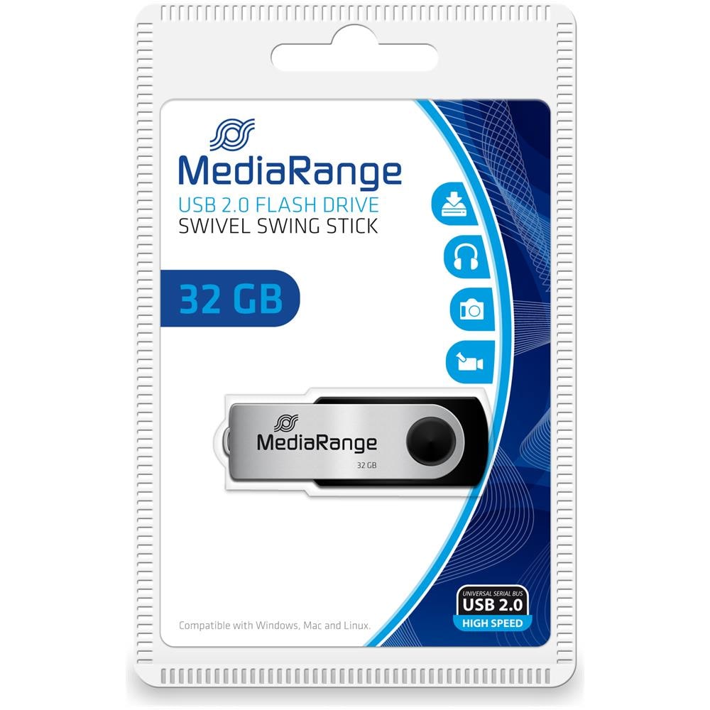 MR911, USB 2.0, Type-A, Marrone, Argento - Foto 2
