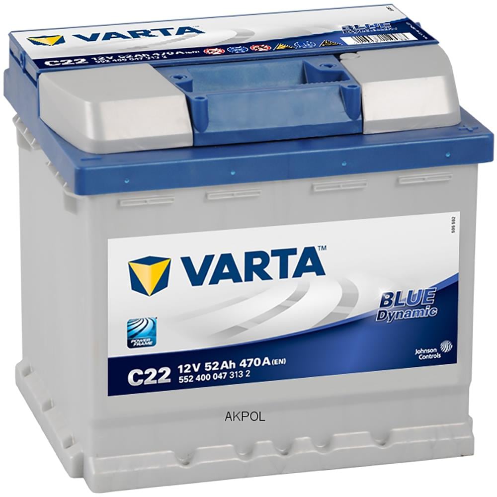 Blue Dynamic 52Ah 12V 470A Auto batteria per veicolo - Foto 1