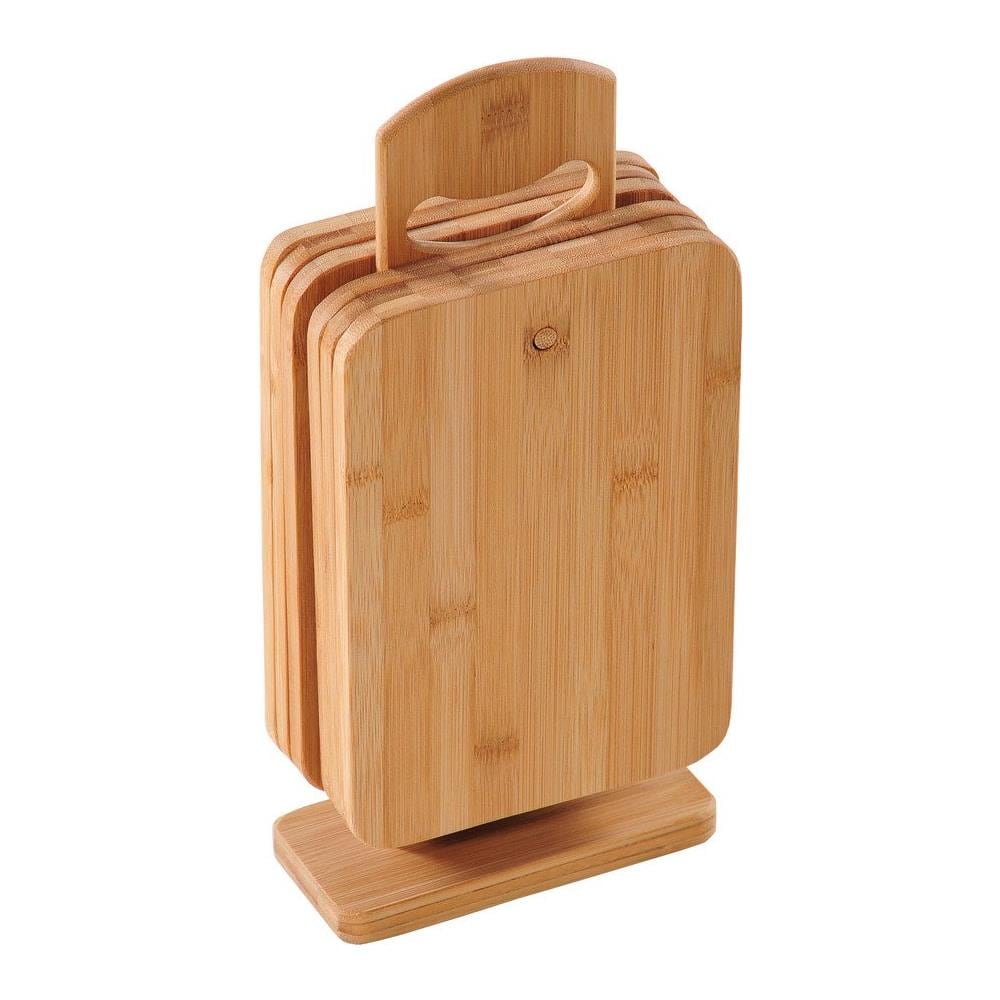 Tavole Da Cucina Su Un Rack, 6 Pezzi, Bambù, - Foto 1