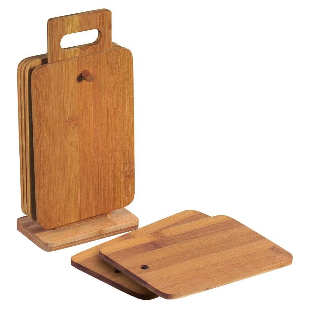 Tavole Da Cucina Su Un Rack, 6 Pezzi, Bambù, - Foto 2