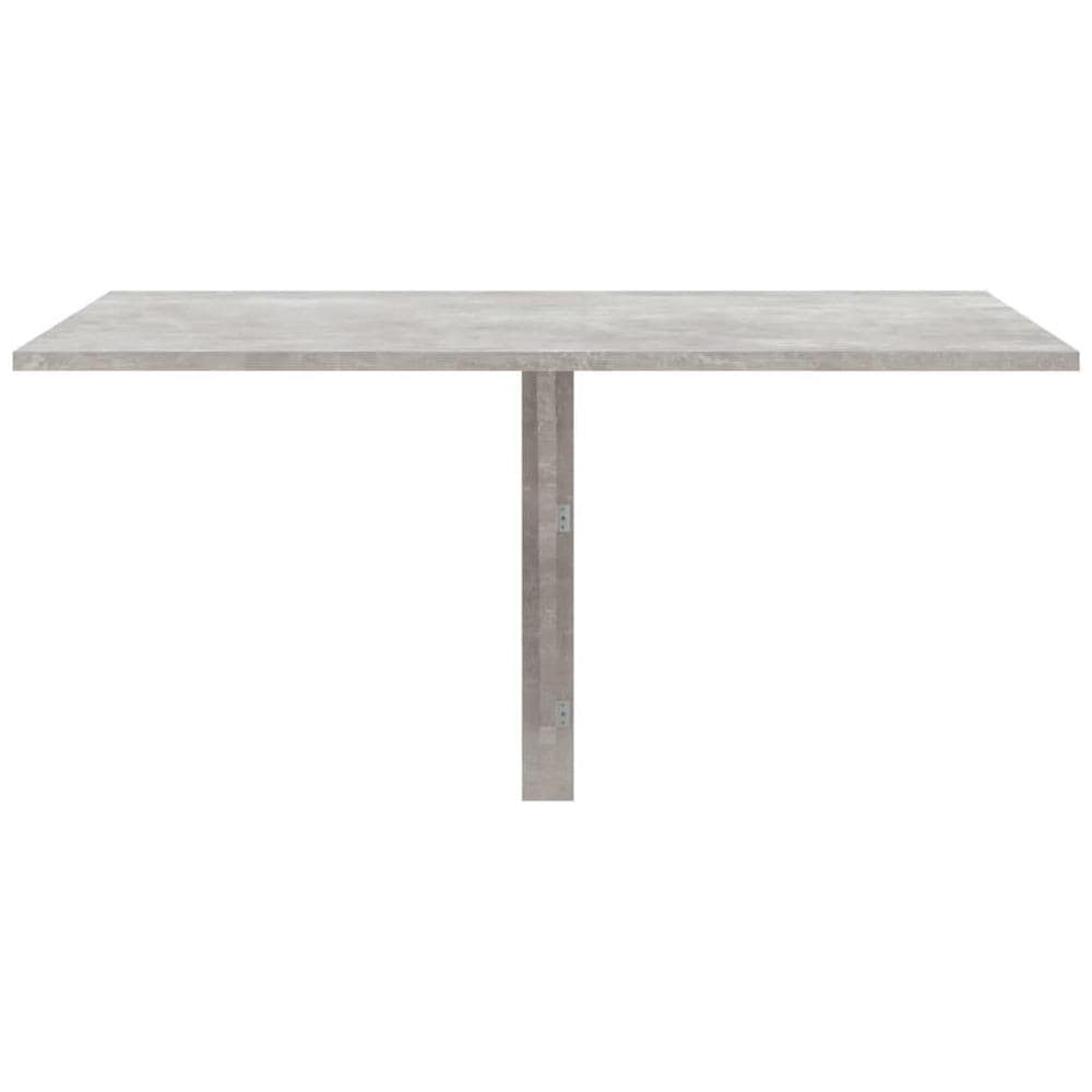 Tavolino Muro Pieghevole Grigio Cemento 100x60x56cm Multistrato - Foto 3