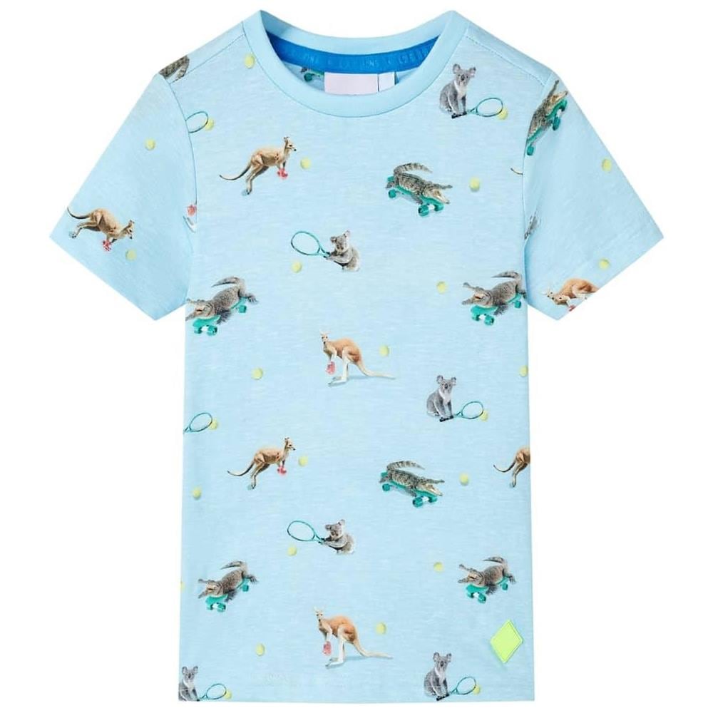 Maglietta da Bambino Azzurro Mélange 104 - Foto 1