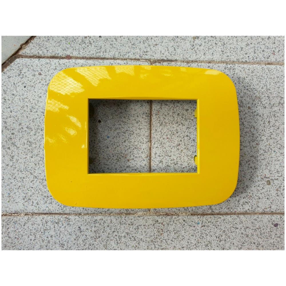 Placca Placchetta Placchette Compatibili Per Serie Axolute Colorate - Giallo 4 - Foto 1