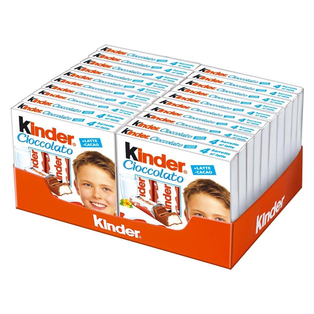 Ferrero Kinder Barrette T4 Pack Risparmio Da 20 Pz X 50g (4 Barrette) Cioccolato - Foto 2