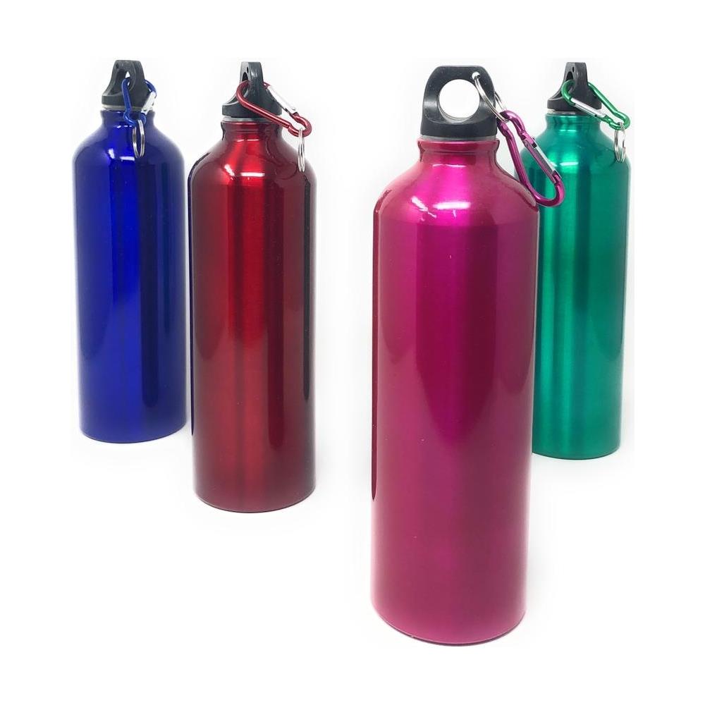 Borraccia In Alluminio Leggero Da 750 Ml Con Chiusura Ermetica E Gancio Lavabile - Foto 1