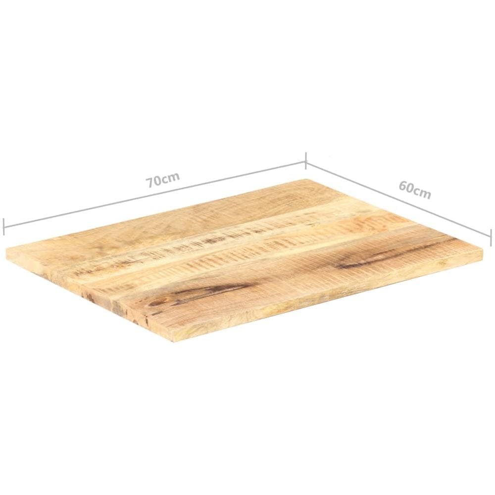 Piano Tavolo In Legno Massello Di Mango 25-27 Mm 70x60 Cm - Foto 1