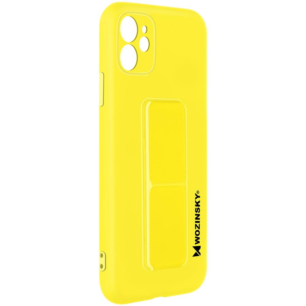 Cover Per Iphone 11 Cavalletto Pieghevole Magnetico Gialla - Foto 2