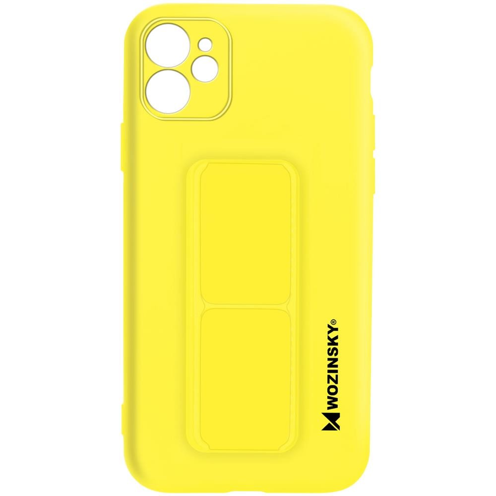 Cover Per Iphone 11 Cavalletto Pieghevole Magnetico Gialla - Foto 1