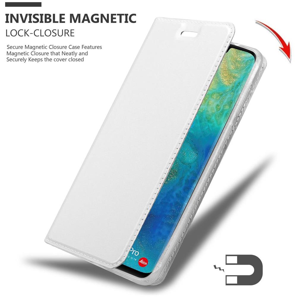Custodia Compatibile Con Huawei Mate 20 Pro In Classy Argento - Coperchio Protettiva Con Chiusura Magnetica, Funzione Stand E Tasca Per Le Carte - Foto 8