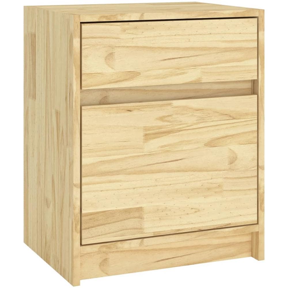 Comodino 40x31x50 cm in Legno Massello di Pino - Foto 2