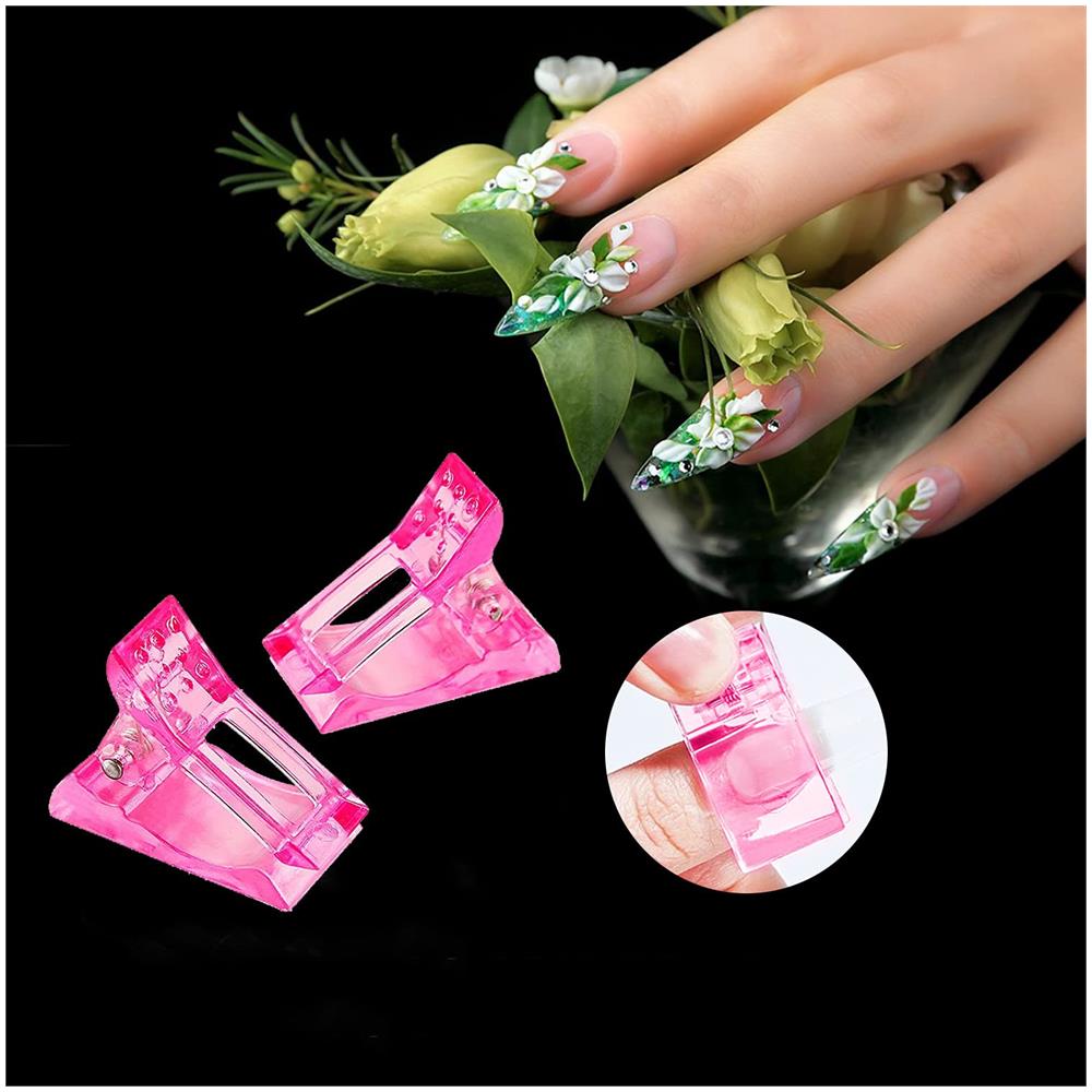 Clip Per Unghie Per Unghie In Gel Confezione Da 5 Rosa - Foto 5