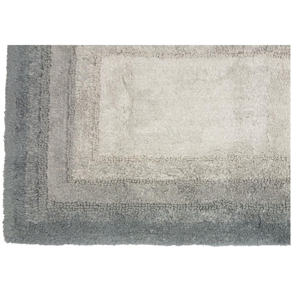 Tappeto Bagno Rettangolare In Spugna Morbida Antiscivolo Degradè Carbone 50x80 Carbone - Foto 2