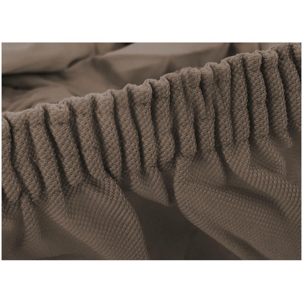 Copriseduta Per Divano Elasticizzato Antimacchia Genius In Tinta Unita 2 Posti Tortora 1019 - Foto 5