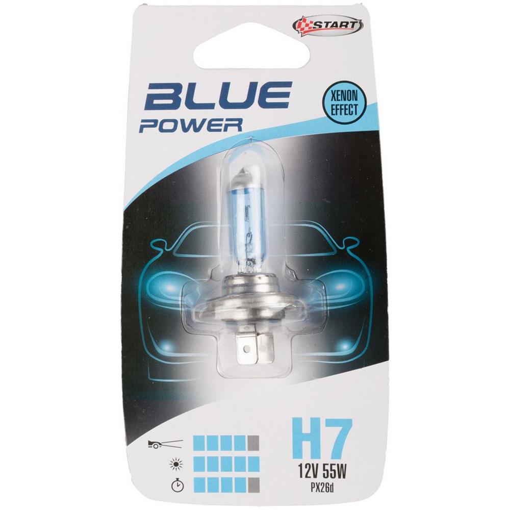 H7 Blue Power Lampadina Alogena Per Luci Auto 12v 60/55w Px26d - Foto 1