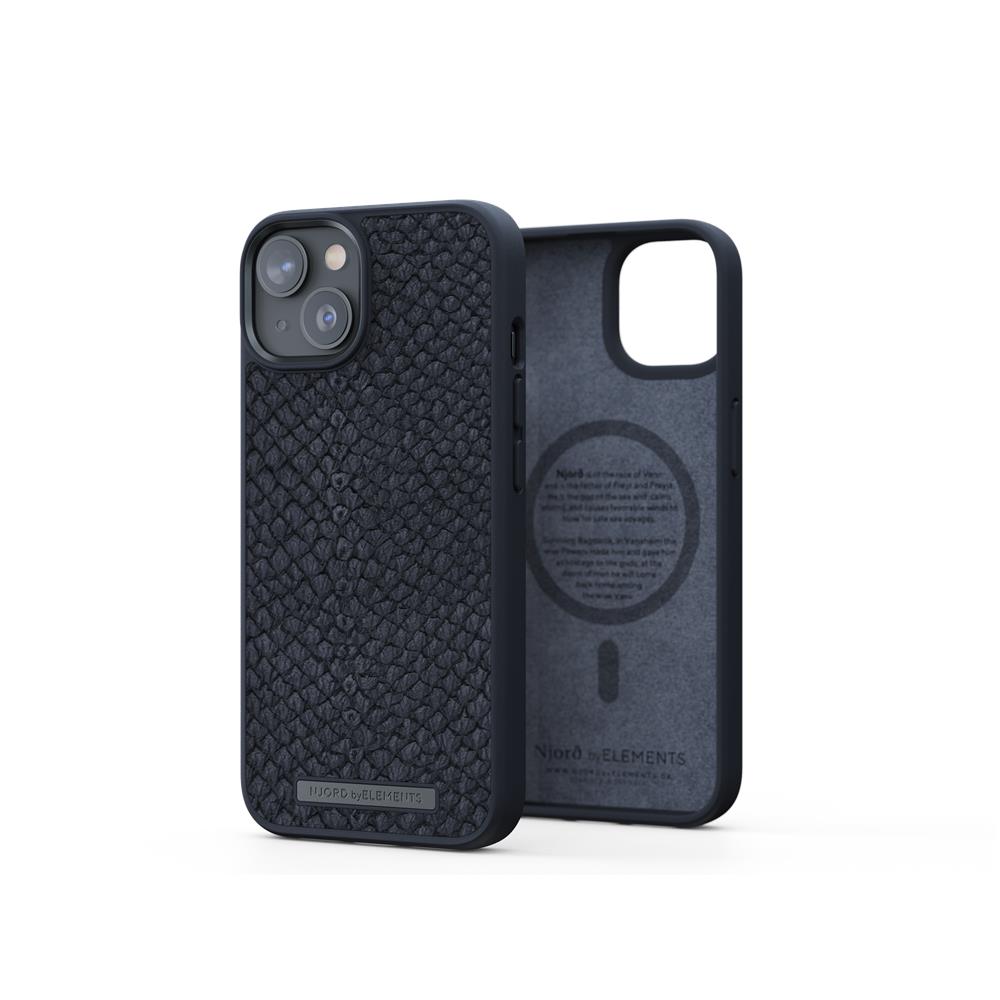 Salmon Leather Magsafe Case - iPhone 14 - Black - Foto 2
