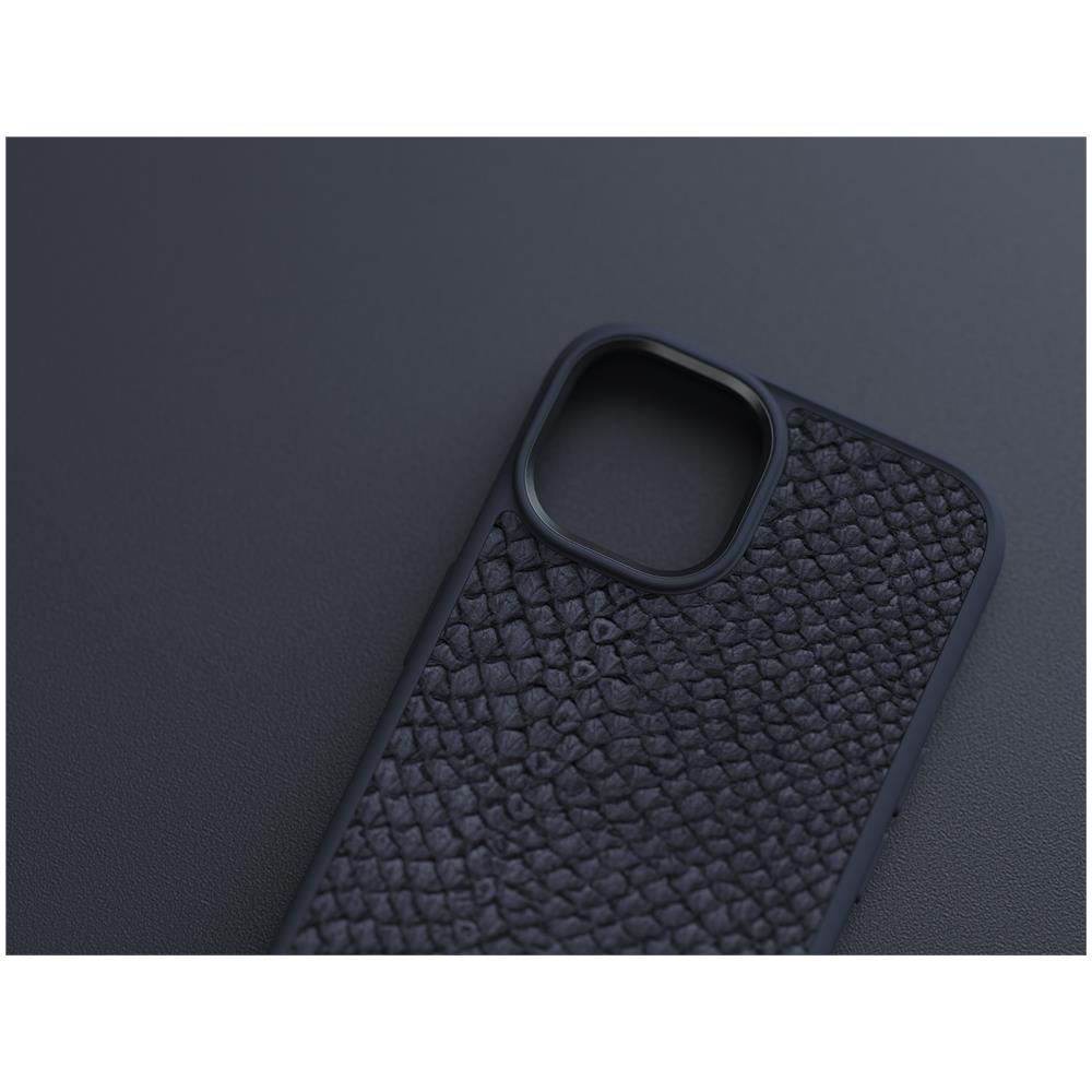 Salmon Leather Magsafe Case - iPhone 14 - Black - Foto 25