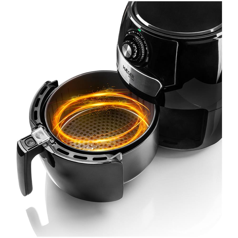 Friggitrice ad Aria Haeger Air Feast AF-M37.002A Capacità 4.2 Litri 1500 Watt Colore Nero - Foto 2