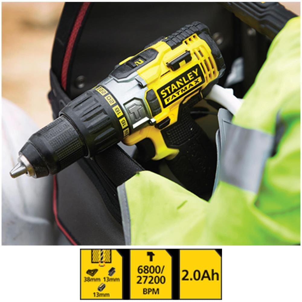 Trapano avvitatore a percussione 18V 2.0Ah fmc625d2 - Foto 2