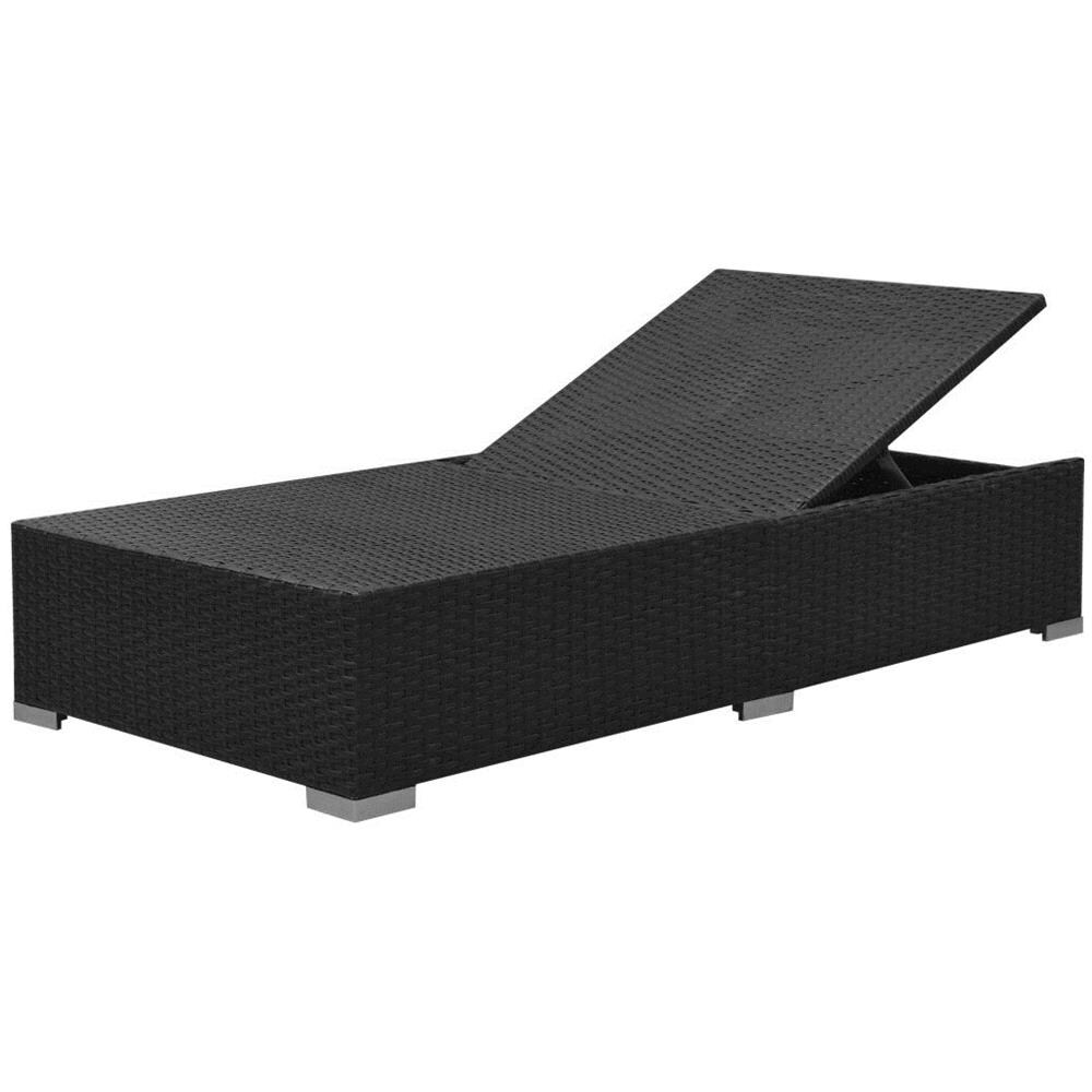 Divano Da Giardino Set 8 Pz In Polirattan Modulare Nero - Foto 7